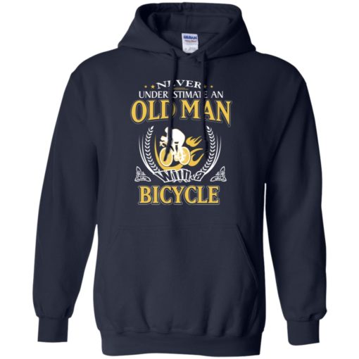 Never underestimate an old man with bicycle hoodie