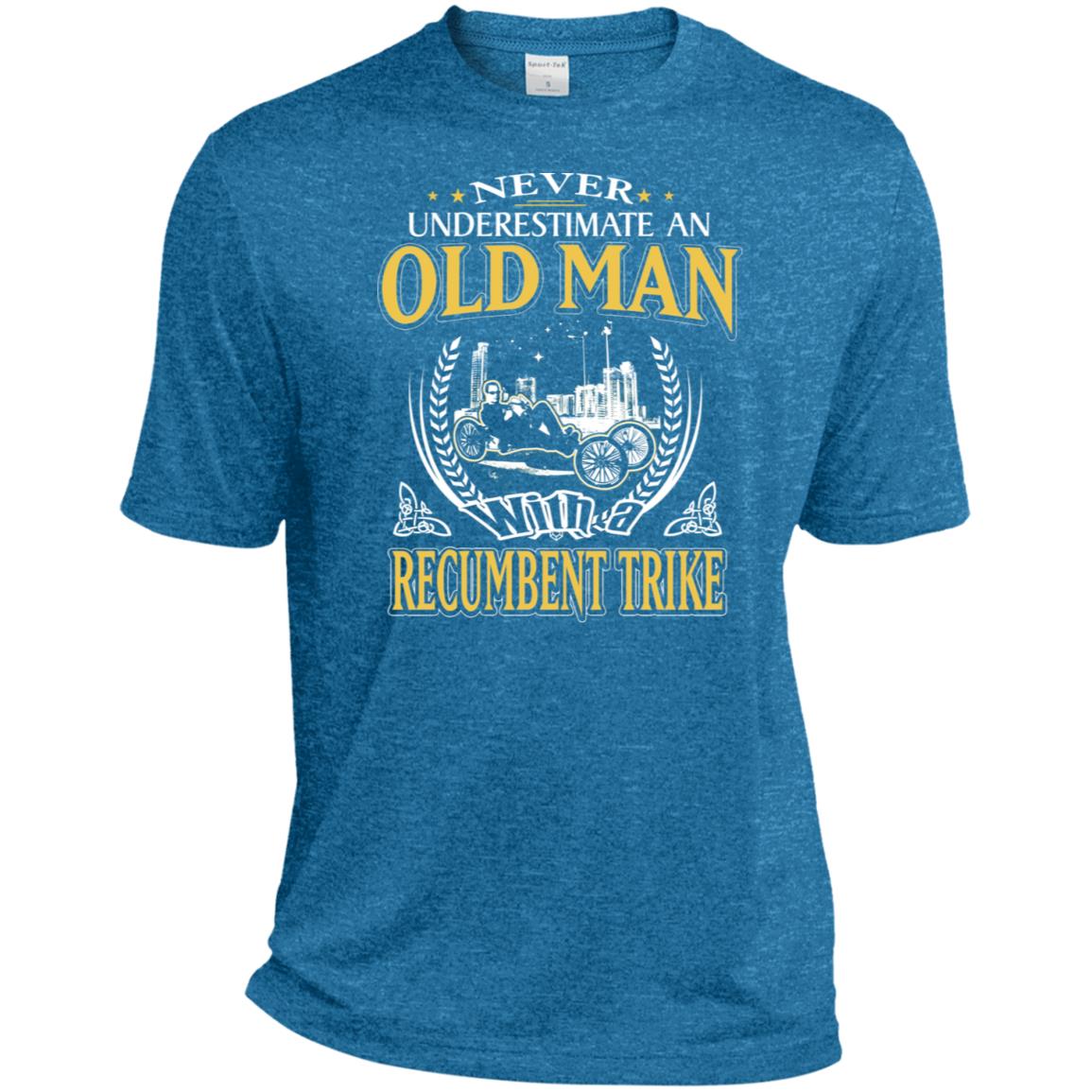 Never Underestimate An Old Man With Recumbent Trike Sport T-Shirt ...