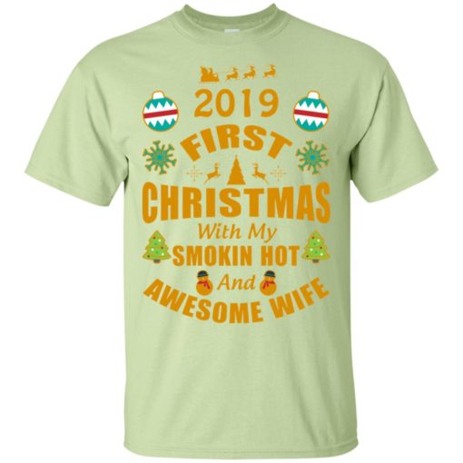 2019 first christmas with my new wife t-shirt