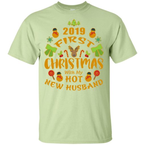 2019 first christmas with my new husband t-shirt