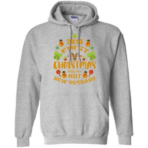 2019 first christmas with my new husband hoodie