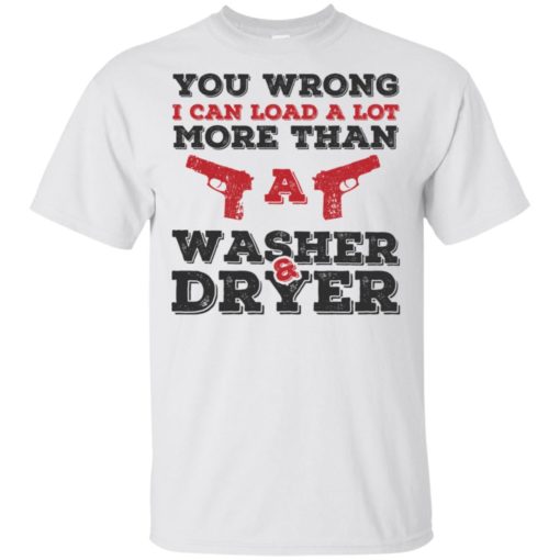 I can load more than a washer dryer t-shirt