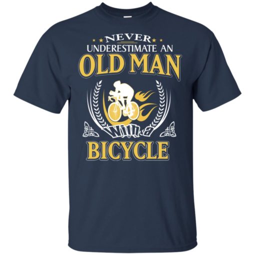 Never underestimate an old man with bicycle t-shirt