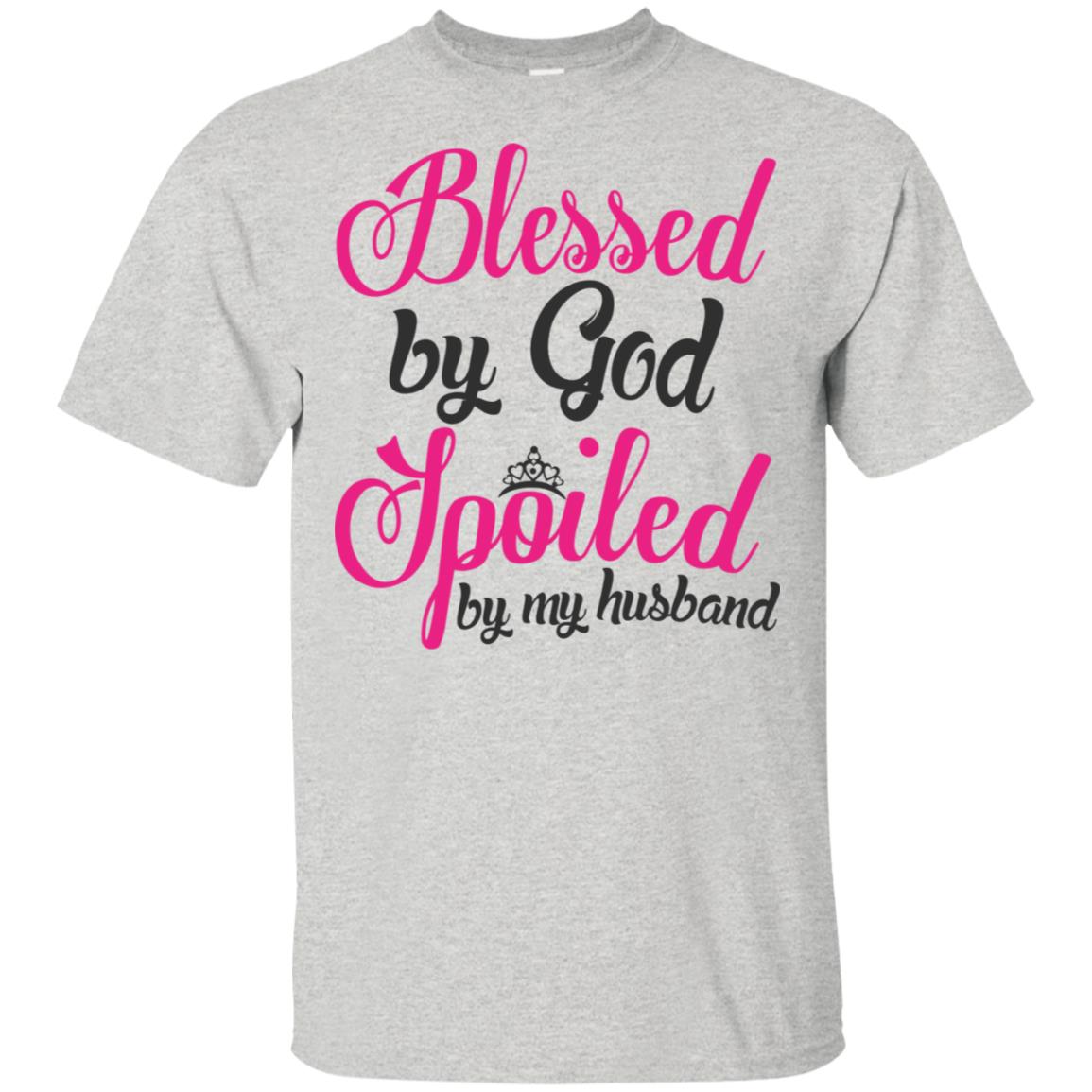 Blessed by god spoiled by my husband T-Shirt - AMZPrimeShirt