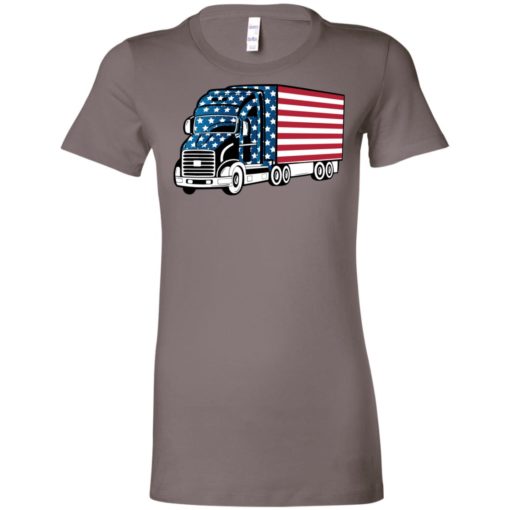 American trucker gift perfect gift for a truck driver women tee