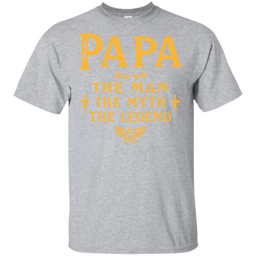 Papa the man myth the legend gift for gaming papa grandpa daddy t-shirt