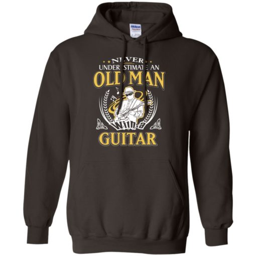 Never underestimate an old man with guitar hoodie