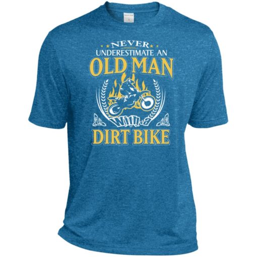 Never underestimate an old man with dirt bike sport t-shirt
