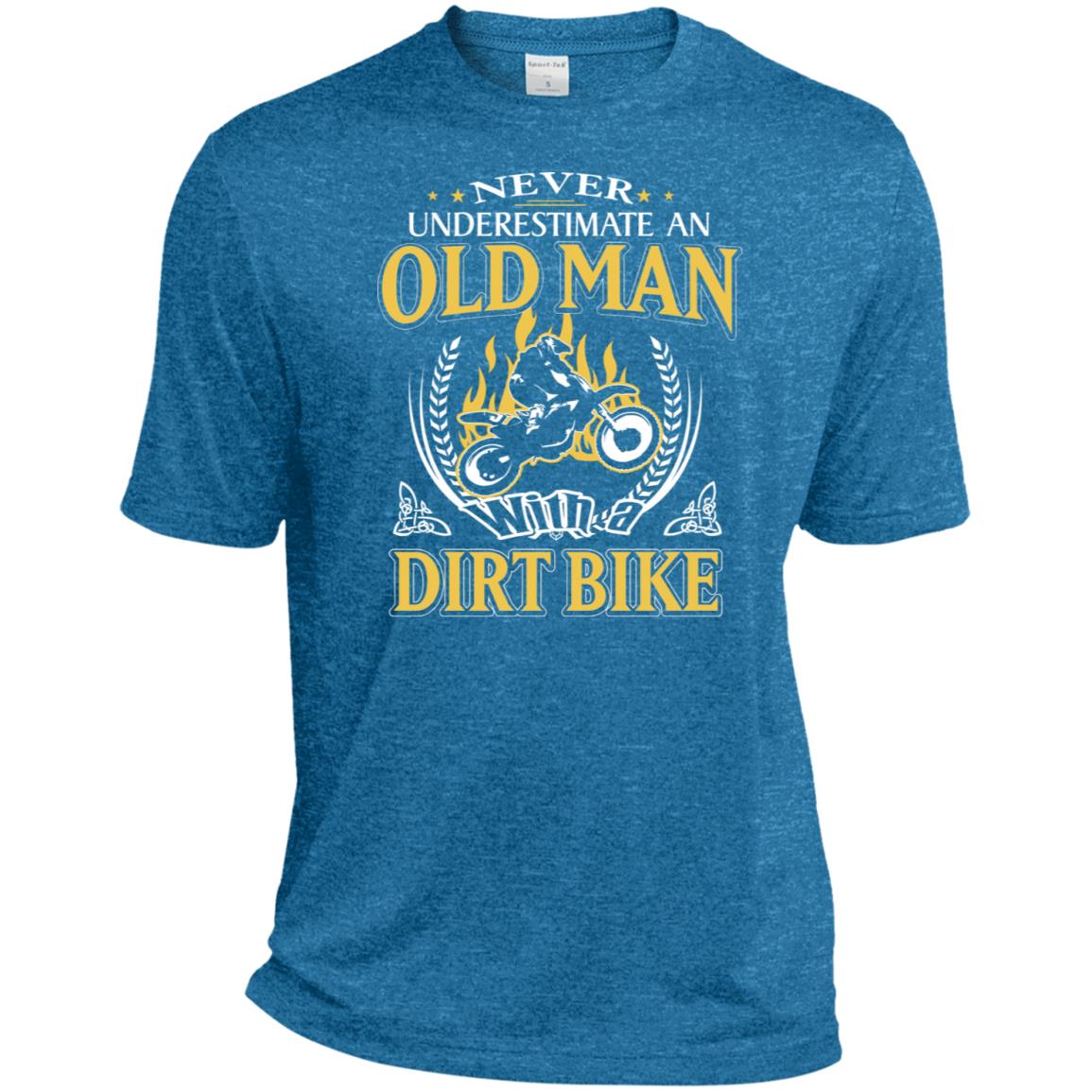 Never Underestimate An Old Man With Dirt Bike Sport T-Shirt - AMZPrimeShirt