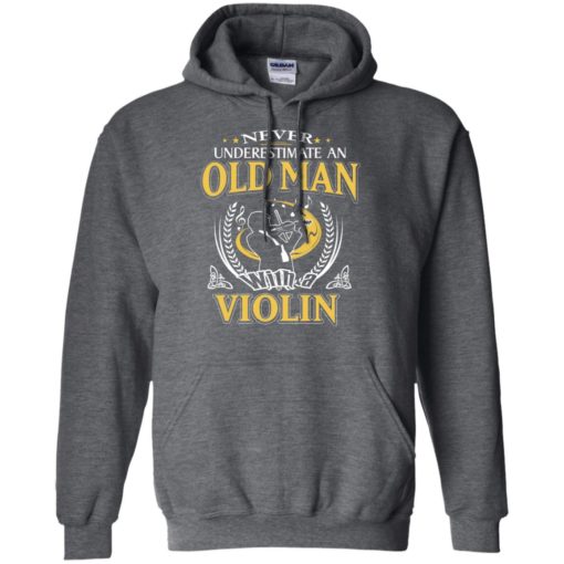 Never underestimate an old man with violin hoodie