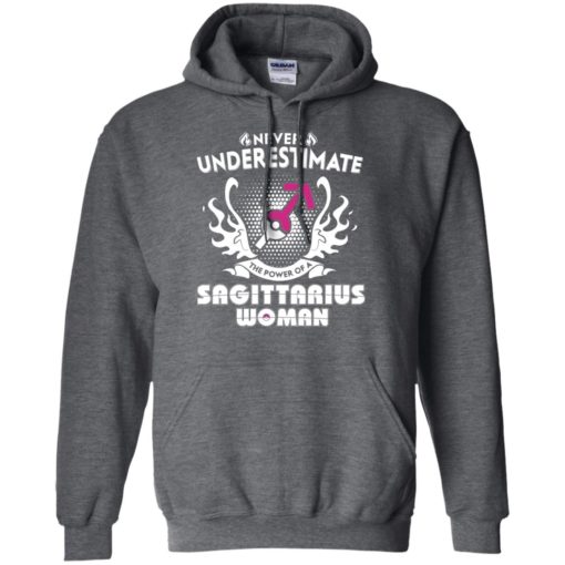 Never underestimate the power of sagittarius woman hoodie