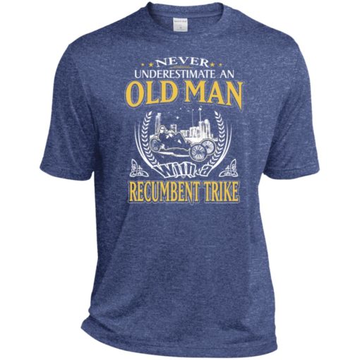 Never underestimate an old man with recumbent trike sport t-shirt