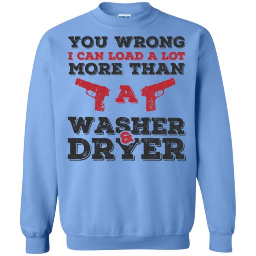 I can load more than a washer dryer sweatshirt