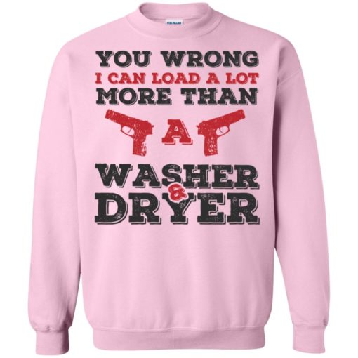 I can load more than a washer dryer sweatshirt