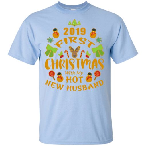 2019 first christmas with my new husband t-shirt