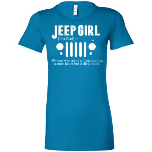 Vintage jeep pure heart but dirty mind jeep girl jeep wife women tee