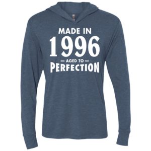 Made in 1996 aged to perfection original parts vintage age birthday gift celebrate grandparents day unisex hoodie