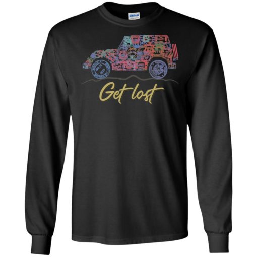 Get lost jeep sign long sleeve