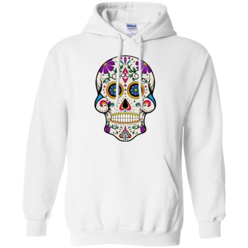Mexican skull art 7 skeleton face day of the dead dia de los muertos hoodie