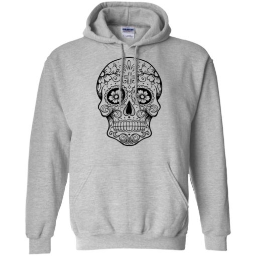 Mexican skull art 1 skeleton face day of the dead dia de los muertos hoodie