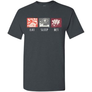 Eat sleep play cards repeat gift for player t-shirt