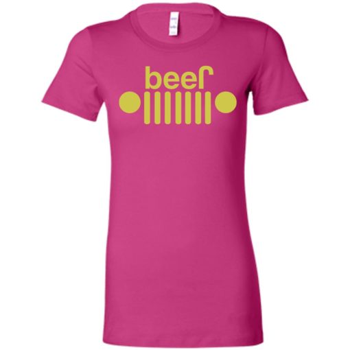 Jeep and beer lover women tee
