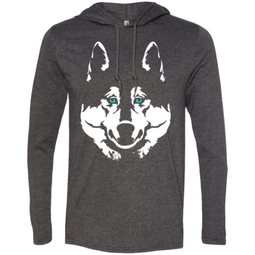 Siberian husky gift for dog lover husky owners long sleeve hoodie