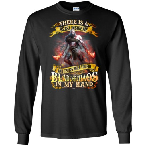 God of war kratos there is a beast inside me long sleeve