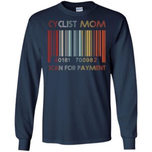 Cyclist mom scan for payment long sleeve
