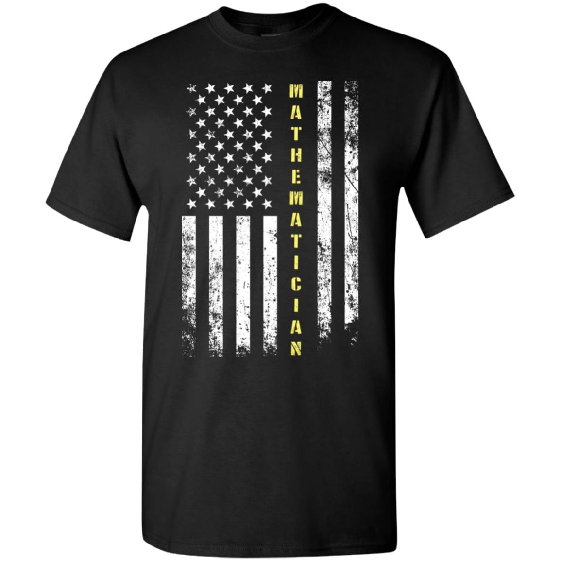 Proud Mathematician Miracle Job Title American Flag T-Shirt - AMZPrimeShirt
