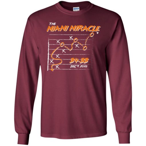 The miami dolphins miracle long sleeve