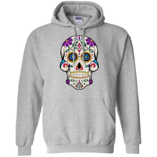 Mexican skull art 7 skeleton face day of the dead dia de los muertos hoodie