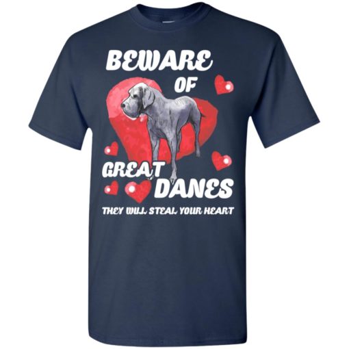 Dog lovers gift beware of great danes t-shirt