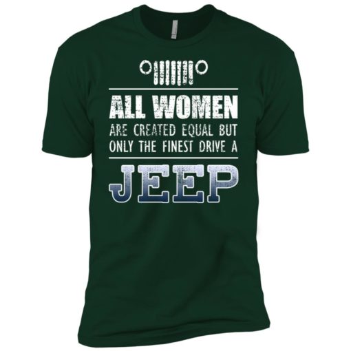 Only finest woman drive a jeep premium t-shirt