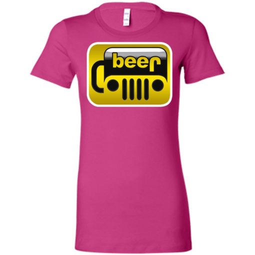 Beer jeep women tee