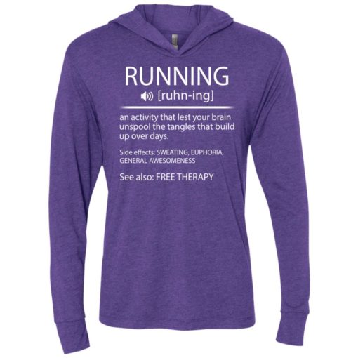 Funny running shirt definition running noun shirt runner running workout gifts unisex hoodie