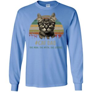 Cat dad the man the myth the legend vintage long sleeve