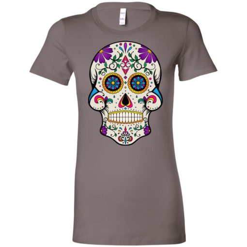 Mexican skull art 7 skeleton face day of the dead dia de los muertos women tee