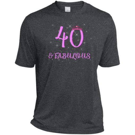 40th birthday gift 40 and still sexy and fabulous sport tee