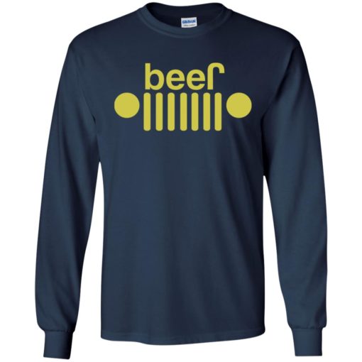Jeep and beer lover long sleeve