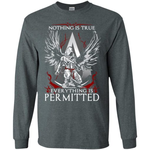 Assassin nothing is true everything is permitted long sleeve