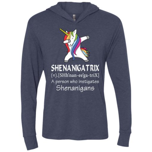 Unicorn shenanigatrix definition a person who instigates shenanigans unisex hoodie