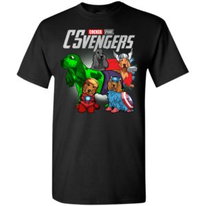 Cocker spaniel csvengers marvel avengers endgame t-shirt