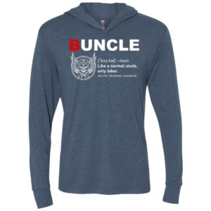 Buncle like a normal uncle only biker unisex hoodie