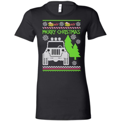 Ugly jeep sweater christmas gift for jeep lover owner addicted women tee