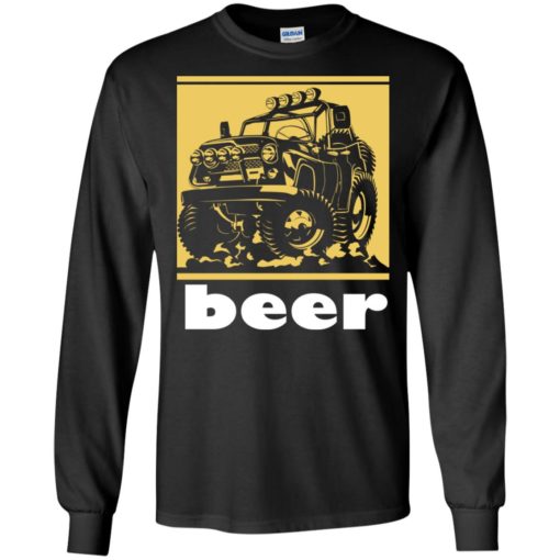 Funny beer alcohol jeep 4×4 drinking lover long sleeve