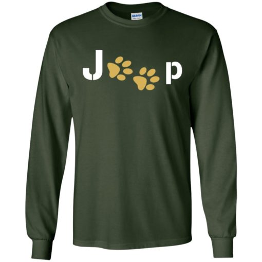 Jeep with dog paw long sleeve