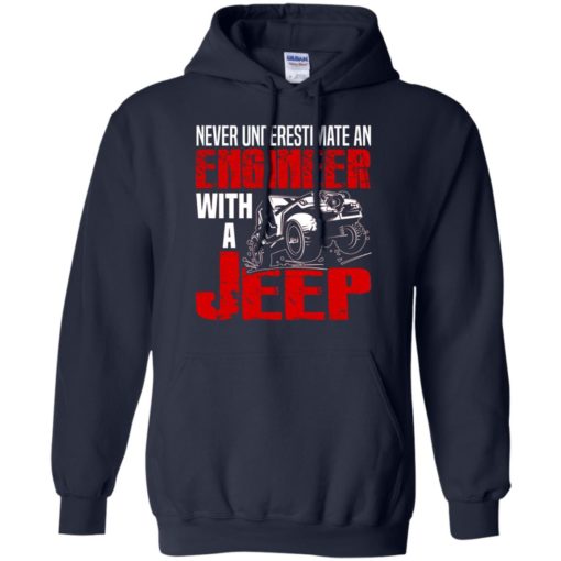 Never underestimate engineer with jeep hoodie