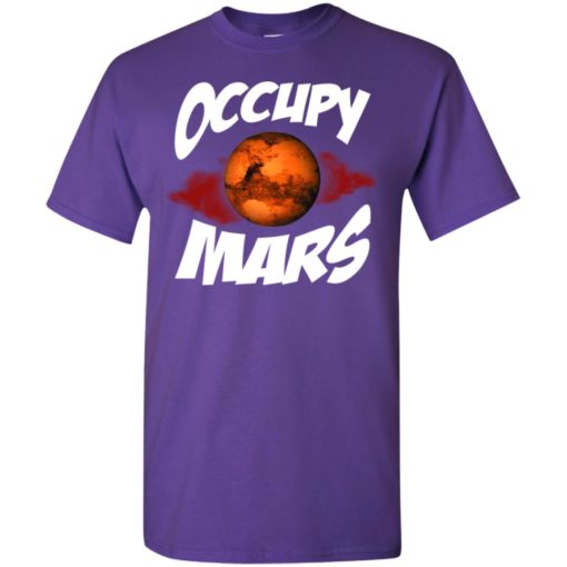 Outer space science gift tee occupy mars t-shirt