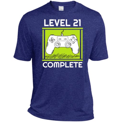 21st birthday gift for gamer video games level 21 complete sport tee